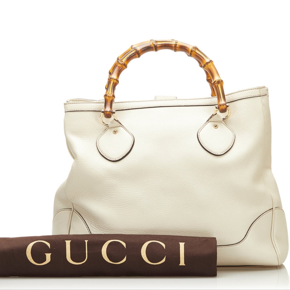 Authentic Gucci Diana Bamboo Top Handle Tote Bag